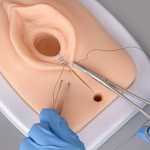 Image of Episiotomy Suturing Simulator, Perineal Repair Trainer, Episiotomy Suture Model, Female Vulva Incision Perineal Suture Practice Model