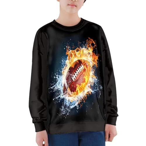 Kids 3D Print Pullover Sweatshirts Casual Long Sleeve Round Neck Tops for Little Big Boys 6-16 Years4