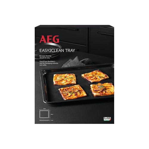 AEG Easy2Clean Backblech mit Antihaftbeschichtung, ohne Backpapier direkt auf dem Backofenblech backen, Keramikbeschichtung erleichtert Reinigung, PT/PF frei, COTE2CTRAY, BxTxH: 46,6 x 38,5 x 2,2 cm