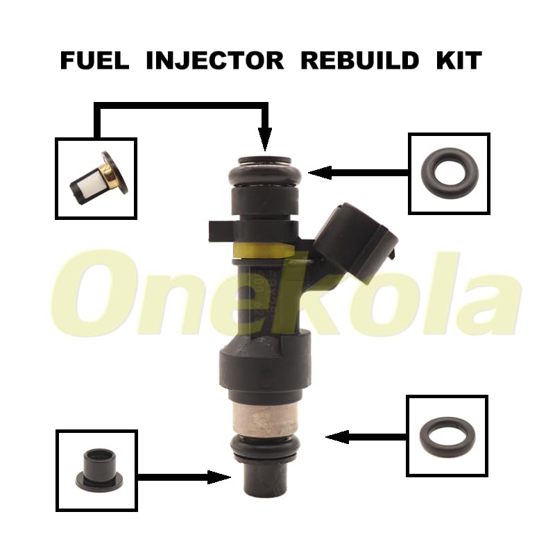Fuel Injector Service Repair Kit Filters O Rings Seals Grommets for Nissan Versa Cube 1.8L Sentra 2.0L 16600-EN200 FBY2850 - (Color: 20 Piece Set)