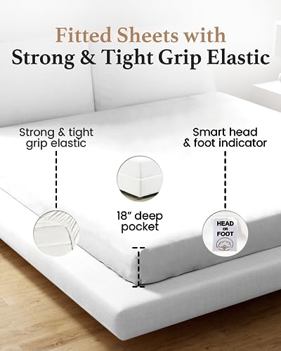 1000 Thread Count White Twin Xl Fitted Sheet Only Deep Pocket,Egyptian Cotton Twin Xl Fitted Sheet Only,Soft Fitted Sheet,Luxury Egyptian Cotton Fitted Sheet, 16” Deep Pocket Twin Xl Fitted Sheet Only #TOP3