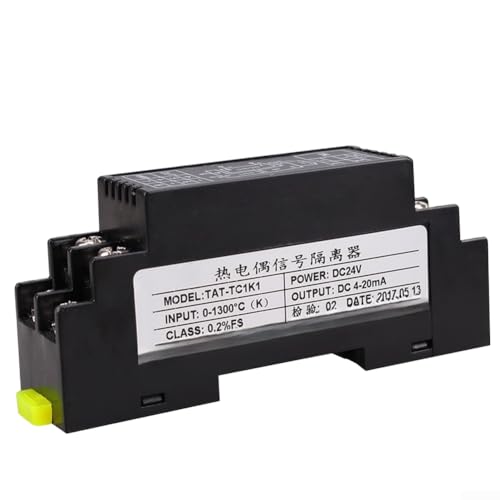 Transmisor de temperatura tipo K con 0.2% precisión y rango 0-1300°C para DCS 5