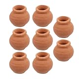 GATHINESS Macetas Pequeñas de Barro 8 Unidades Mini Jardinera para Suculentas Diseño Fácil de Usar para Jardineros Principiantes y Decoración Interior