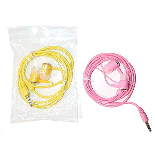 10 Pairs Earbud Headphones Bulk Pack, Include Ear Tip Replacements, Wholesale In-Ear Earphone Headsets Accessories For Smart Mobile Cell Phone Laptop Computer Chromebook School Library Office #TOP4