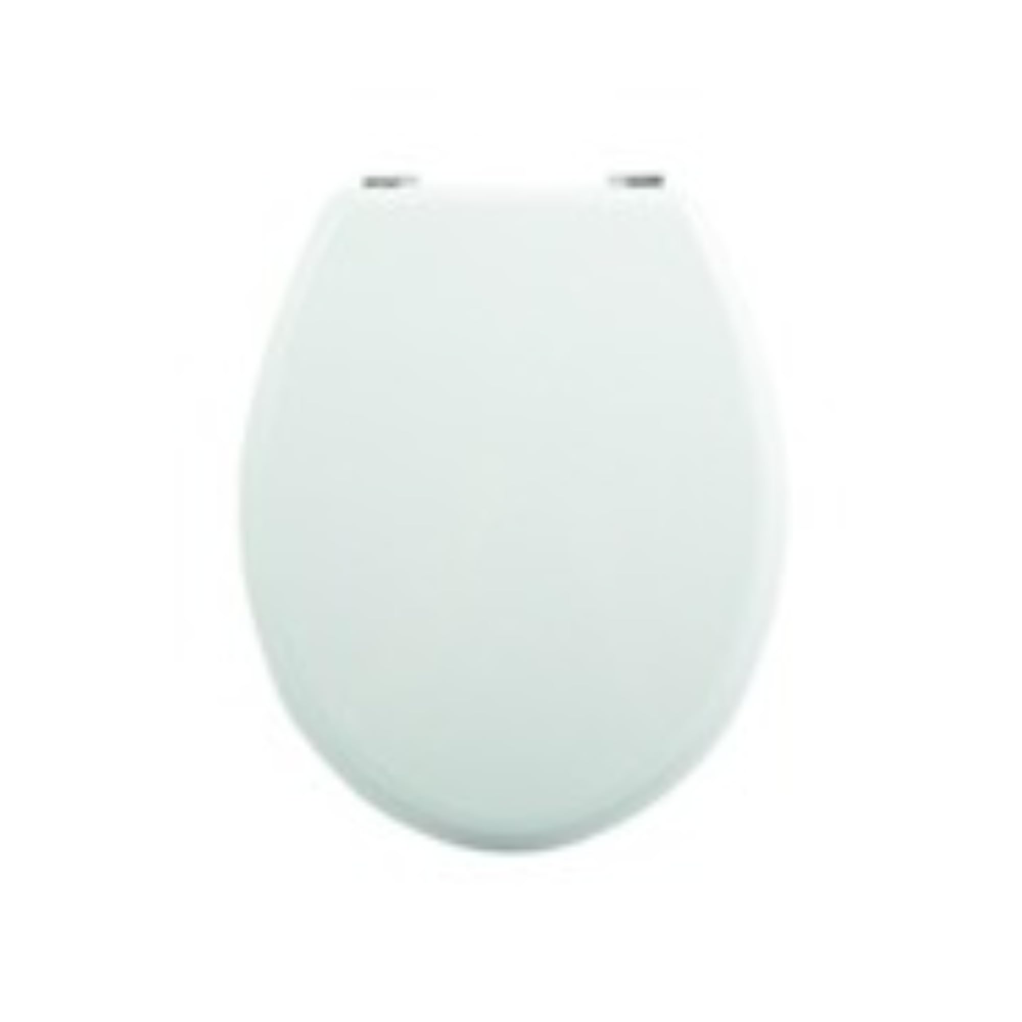 18" MDF Toilet Seat Universal Adjustable Fit Most Toilets Oval Seat┃Bathroom Standard Wooden MDF Toilet Seat | WC SEAT +Fittings (White Wooden)