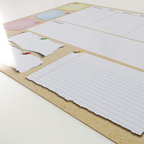 Quadro Planejamento Mensal + 3 Canetas com Suportes Mod05