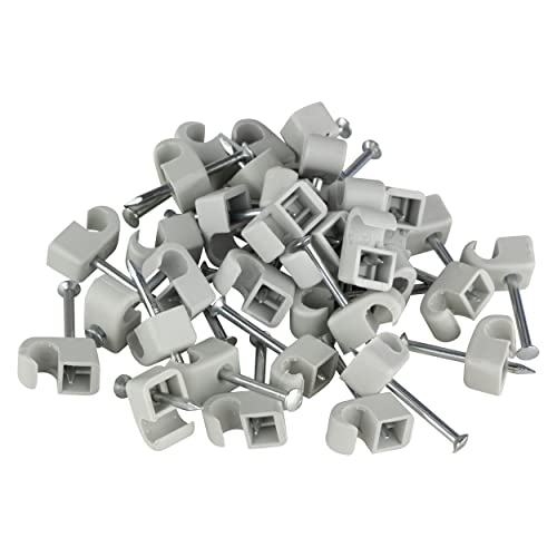 REV Expressschellen, 100 St. Nagelschellen -Kabelschellen, 10-14mm, grau