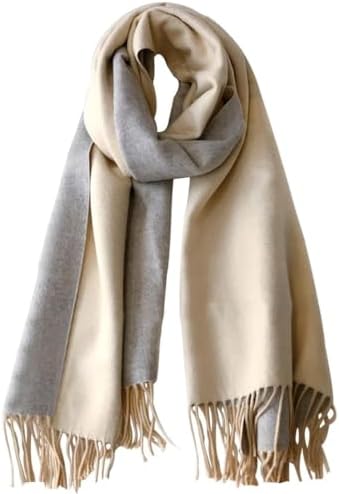 PFLife Scarf Women Cashmere Scarf 80''*27'' With Box Red Winter Pashmina Shawl Thick Oversized Scarves Wraps