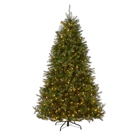 National Tree Company Dunhill Fir Artificial Tree, 9 Ft, Dual Colored Lights
