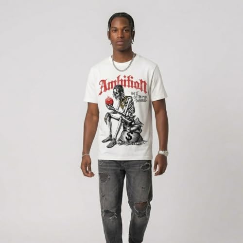 Image of DopeSkill Graphic Tee Streetwear Hip Hop Hypebeast Street Style Unisex T-Shirt Sneaker Colour Matching Shirts Horror Skeleton