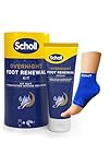Scholl Overnight Renewal Kit, Footcare Cream 60 ml, Reusable Gel Heel Sleeves 1 Pair - Moisturise Dry Feet, Visible Results in 1 Night, Contains 5% Urea and Shea Butter, Podiatrist Approved