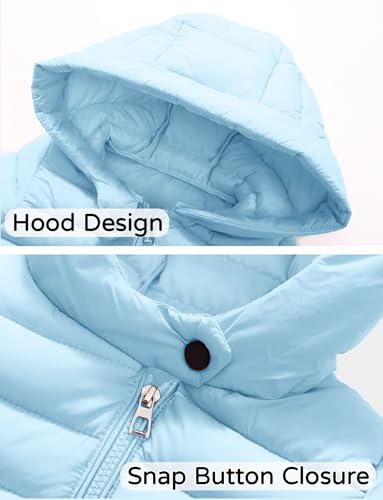 Happy Cherry Boy Girl Down Jacket Windproof Snowsuit Long Sleeve Thick Outwear Overcoat with Hood for Winter Hiking Skiing3