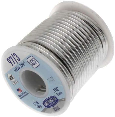 Harris 97/3 (Solder Safe) Lead Free Wire Solder (1 lb. Spool)