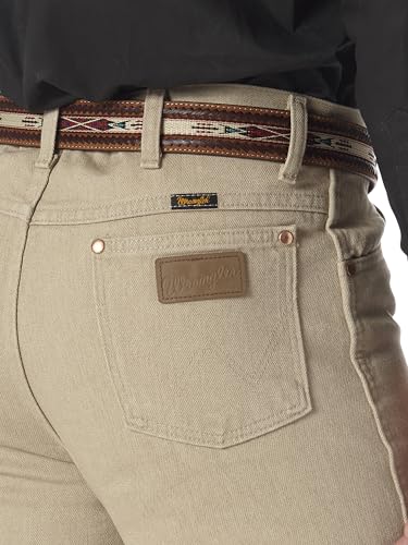 Wrangler Mens 0936 Cowboy Cut Slim Fit Jeans, Prewashed Tan, 34W x 30L US