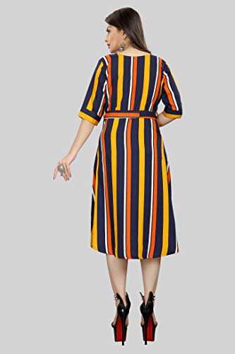 Image of AA Creation Women's Fit And Flare Knee Length Dress