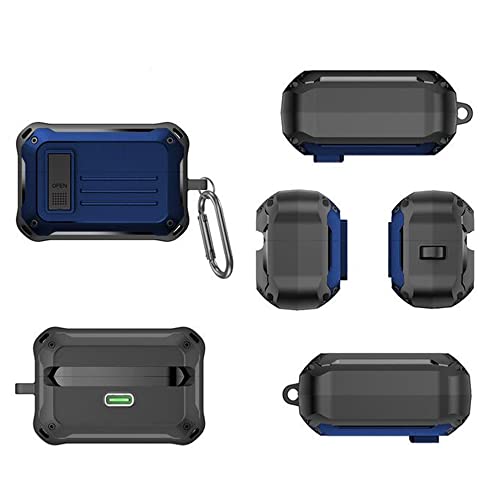 SONY WF-1000XM4 �u���[�g�D�[�X�w�b�h�Z�b�g �Ή� ���[�P�[�X�t�@�b�V�������̍����w�b�h�z���P�[�X �n�[�h�P�[�X�^�w�b�h�t�H���v���e�N�^�[ (Blue headphone Case)