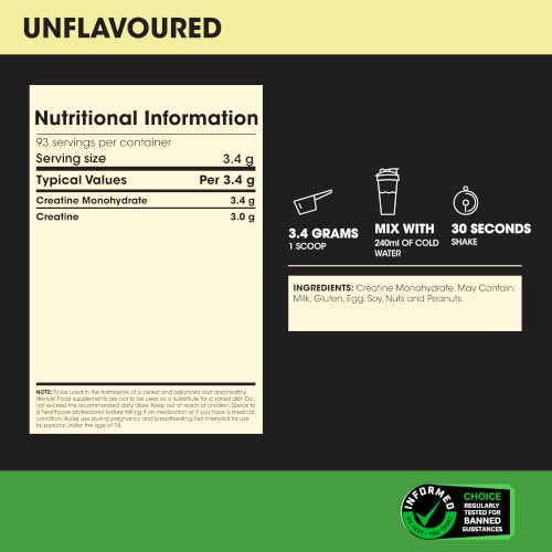 Optimum Nutrition Micronised Creatine Monohydrate Powder, 317g - 8