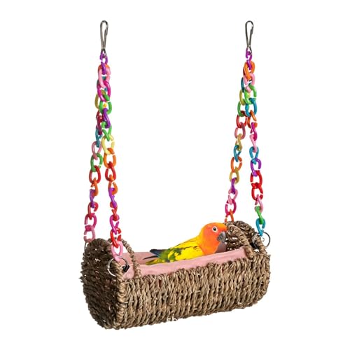 Hamster Hanging Tunnel Ferret Hammock, Chew-Proof Breathable Suspension Bed | Hamsters Swing With Removable Mat, Animal Hammock 