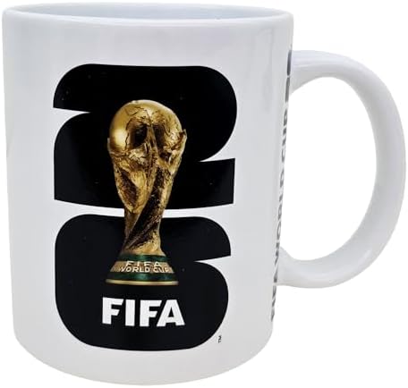 Official FIFA World Cup 26 Coffee Mug – 11oz White Ceramic Cup with Logo, Soccer Futbol Collectible Souvenir, Gift for Fans (CAN MEX USA 2026) image 2