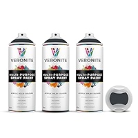 Veronite® Matt White Spray Paint 400 Ml | Single Pack | Multi-Purpose | Wood, Metal, Plastic, Primer, Radiator, Furniture, Car, Fabric, Excellent Coverage And Adhesion, RAL 9010 - View #5