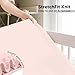 KeaBabies 2-Pack Baby Crib Sheets for Boys, Girls - 52x28 Viscose Derived from Bamboo Toddler Bed Sheets Neutral, Fitted Crib Mattress Cover for Standard Baby Bedding, Soft & Cozy (Mist Rose)