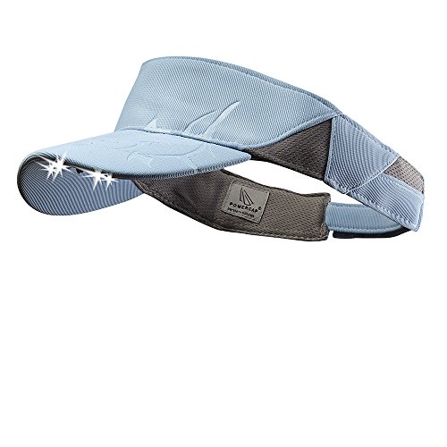 Powercap Led Tuna Visor 25/75 Ultra-Bright Hands Free Lighted Battery Powered Headlamp – Light Blue (V4-3587) #TOP20