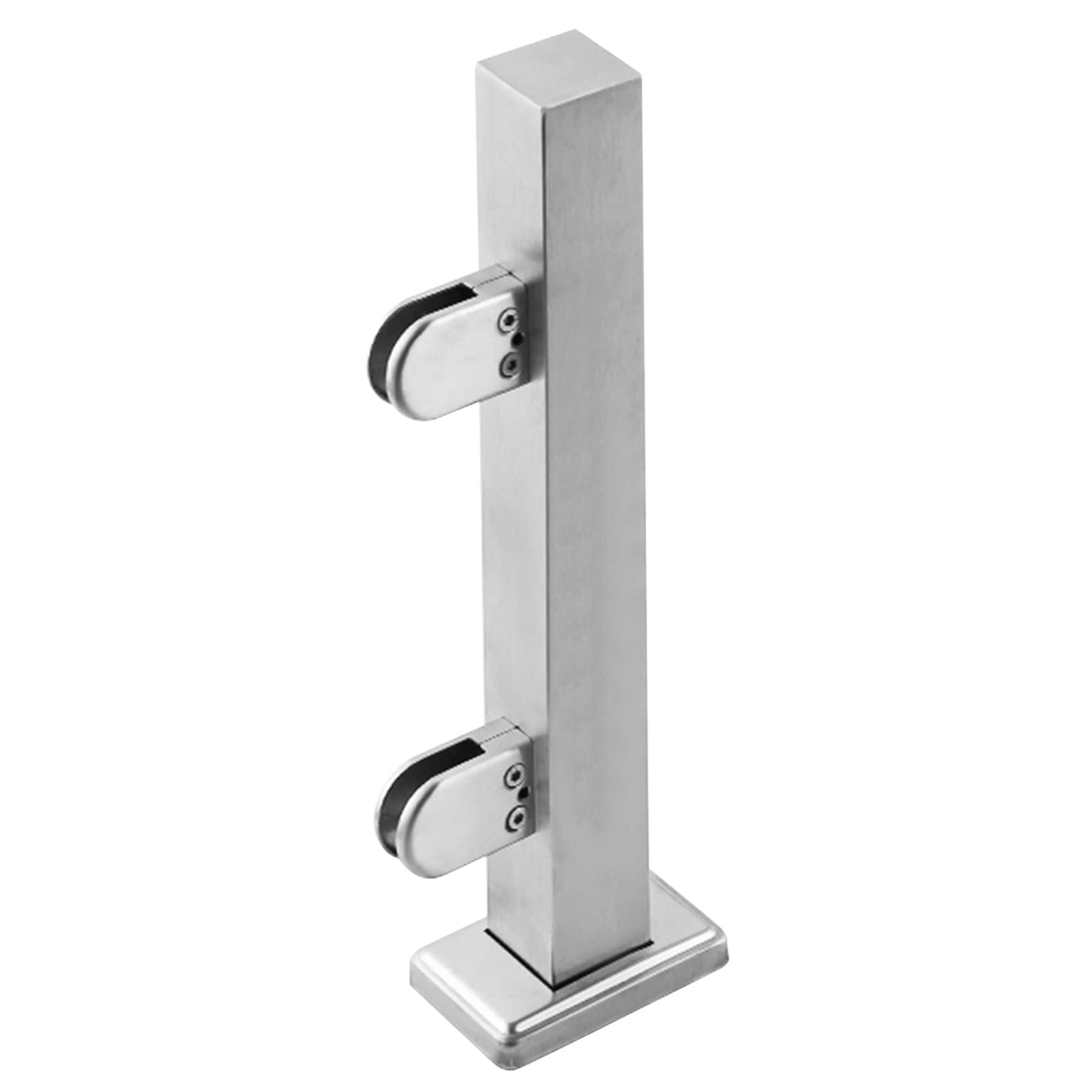 Abrazadera para Poste rectangular ideal para terrazas y balcones de cristal
