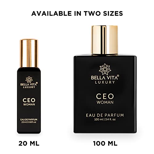 Bella Vita Organic Women's Luxury Perfume Gift Set 4X20 Ml | Luxury Scent With Long Lasting Fragrance Eau De Parfum | Ceo Woman | Honey Oud | Glam | Rose 80 Ml #TOP4
