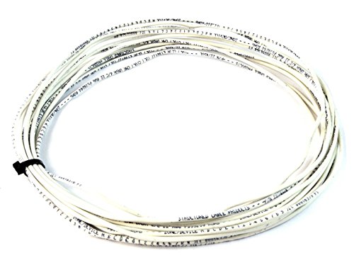22 Gauge 100 Feet 2 Conductor Stranded Copper Cable Alarm Wire White UL Rated