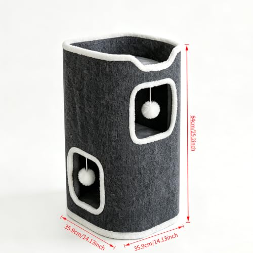 Torre plegable para gatos de interior tamaño M miniatura 3