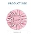 Shower Cap for Women, Double Layer Waterproof Bath Cap, Reusable Hair Protector, Large Waterproof Shower Bonnet Washable Elastic Band Bath Hair Hat for Long Hair, Braids， - Pink