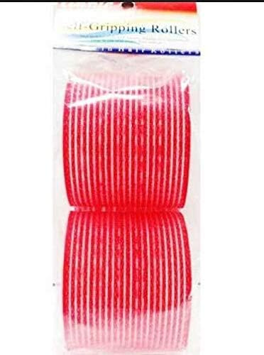 Annie Self-Gripping Rollers 3In 2Ct Red