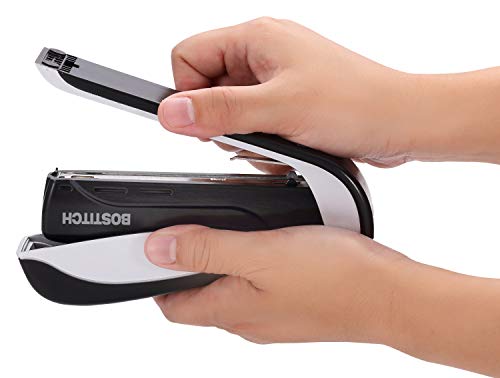 Bostitch Premium Spring-Powered Desktop Stapler- One Finger, No Effort - Black/Gray (1140) #TOP4