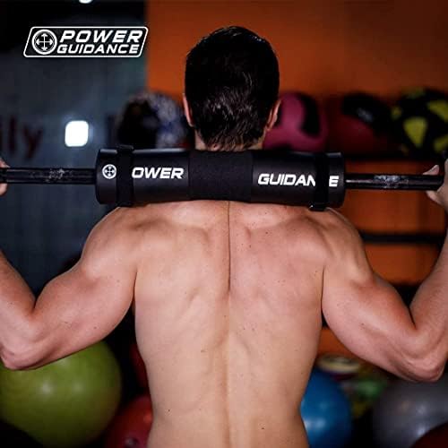 POWER GUIDANCE Barbell Squat Pad - Neck & Shoulder Protective Pad - Great for Squats, Lunges, Hip Thrusts, Weight lifting & More - Fit 50mm Olympic Bars