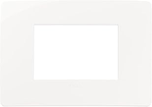 VIMAR 14653U.01 PLANA UP Plate Naturally Integrable with Plana, 3 Modules, Technopolymer, White