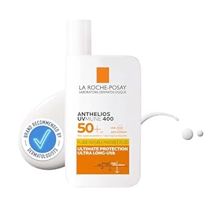 La Roche-Posay Anthelios UVMune 400 Ultra-Light Invisible Fluid, Non-Perfumed Sun screen for Sensitive Skin SPF50+ 50ml