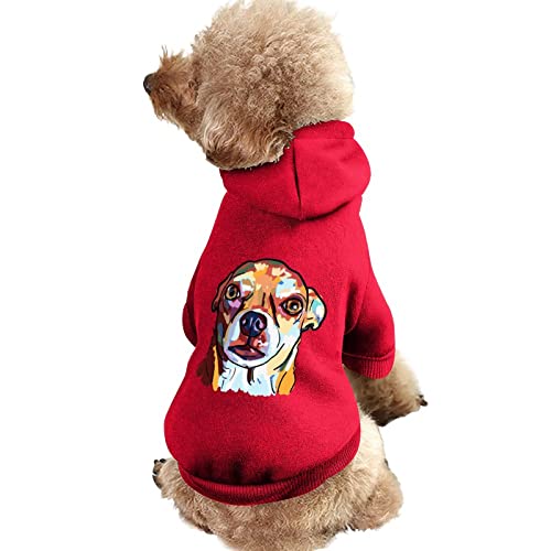Funny Chihuahua Dog Pet Suit With Hat Dog Hoodie Coat Winter Apparel Pullover Outfits L #TOP28