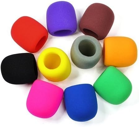 ANBANA @ 10 Pack Colors Handheld Stage Microphone Windscreen Foam Mic Cover Karaoke DJ