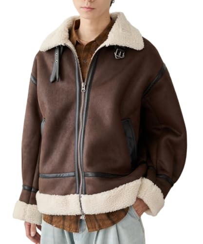 [ウィゴー] 男女兼用 B-3 ジャケット アウター 防寒 ブルゾン ボア 韓国 服 秋服 冬服 ゆったり ストリート ギフト メンズ M ブラウン - WEGO(ウィゴー) - 商品画像