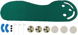 NOGRAX Improve Your Putting Skills with the Indoor Practice Putting Green Mat and Ball Training Aid - Par 3 Ball Set Included for Putting Trainer Experience Putters