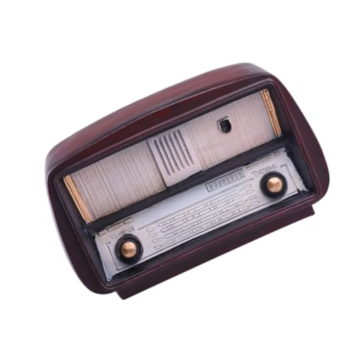 Radio retro de resina VILLCASE para adornar el mueble del salón y crear ambientes vintage