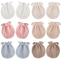 DRESHOW Neugeborenes Baby Fäustlinge Kleinkind Handschuhe Keine Kratzer Fäustlinge Baumwolle Handschuhe für 0-6 Monate