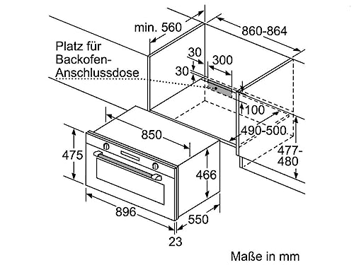 Bosch Serie 6 VBC5580S0 Forno elettrico 85L A+ Acciaio inossidabile - 4
