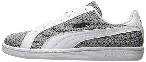PUMA Puma Men's Smash Knit Sneaker, White White, 4 M US