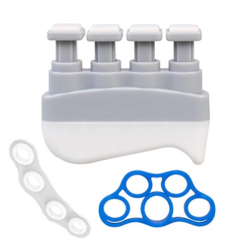Guitto Hand Exerciser Finger Grip Strengthener Trainer Adjustable Resistance Hand Strength Grips Exerciser Workout Kit for Guitar,Piano,Trigger Finger Training, Arthritis Therapy GFE-01