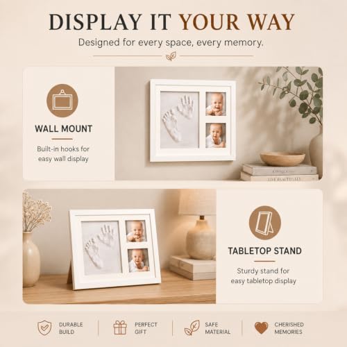 Image of Ekhasa Nostrae Baby Hand Print & Footprint Keepsake Photo Frame