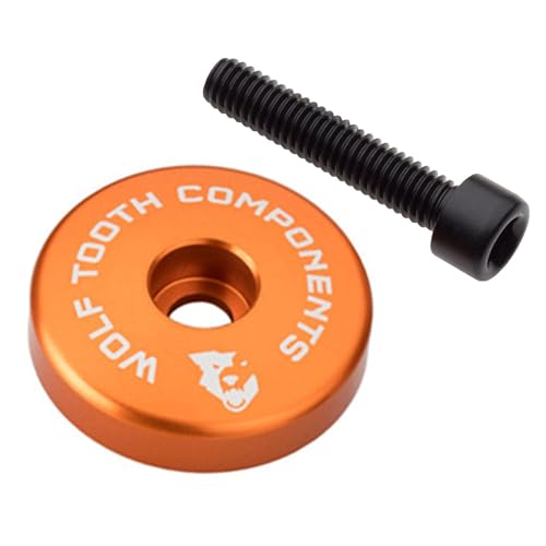 �E���t�g�D�[�X(Wolf Tooth) Ultralight Stem Cap with Integrated 5mm Spacer Orange