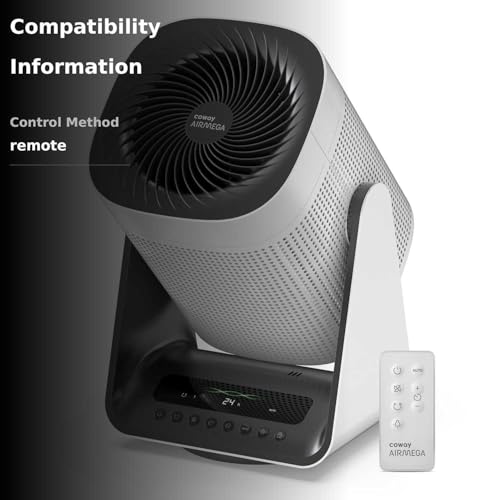 COWAY Air Purifier for Home Bedroom, 2-in-1 with Fan, True HEPA Filter for Smoke, Allergies, Pet Dander, Odor, Air Quality Monitor, Auto Mode, Remote Control, Timer, 3-Year Warranty, Aim, White image 3