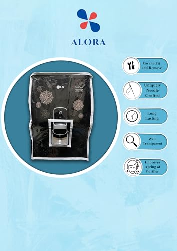 Image of Alora Body Protective Cover Compatible LG WW140NP 8L Stainless Steel Tank - RO+ Mineral Booster, water Purifier cover Black