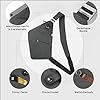 VADOO Anti Theft Sling Crossbody Bag, Unisex Adults Chest Daypack - Deep Grey, 12 x 9 x0.7 inches #5